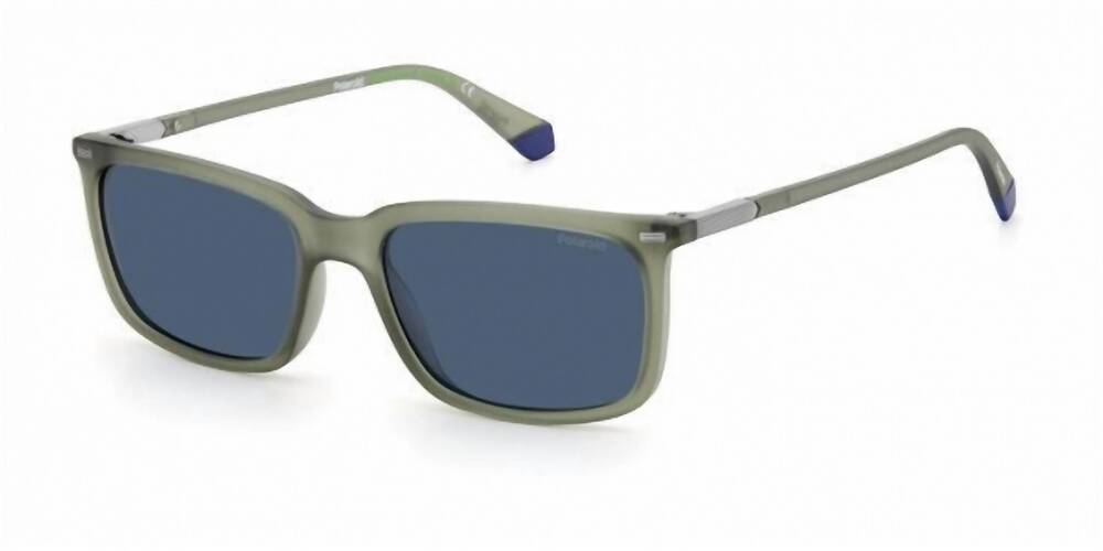 NEW POLAROID men's pld 2117/s sunglasses in matte green 0dld